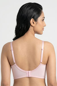 Zivame Padded Non Wired 3/4th Coverage Tshirt Bra - Heavenly Pink — thumbnail 2
